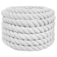 cuerda de algodon 60 mm 10 m blanco 100 algodon vidaxl