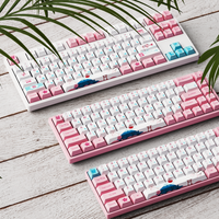 akko world tour tokyo r2 185 teclas pbt cherry keycap set tinte-sublimacion teclado de juego mecanico teclas para mx switch ruso