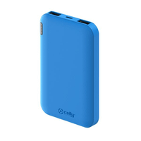 celly power bank 5a 2 usb salida 2 1a azul