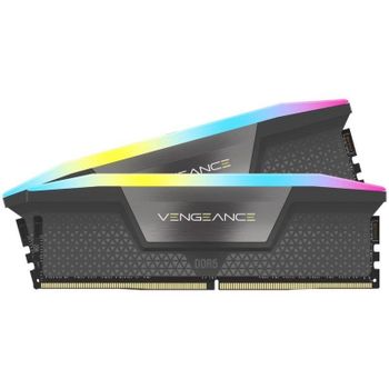 Memoria RAM Corsair Vengeance RGB 64GB 2x32GB DDR5 5600MHz CL40 AMD EXPO Intel XMP Gris