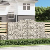 cesta gaviones  gavion para piedras  gavion decorativo forma arco hierro galvanizado 300x50x160180 cm cfw618024