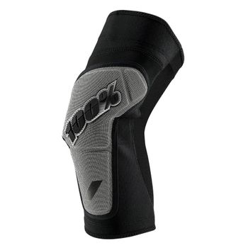 100% Ridecamp Race Knee Guards - Black/Grey Medium