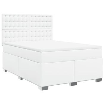 Cama Tapizada 200x144x150,5 Cm Tejido - Blanco