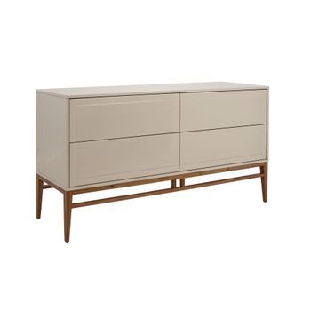 Aparador Madera Gris Y Nogal Angel Cerdá 3074 160x45x80