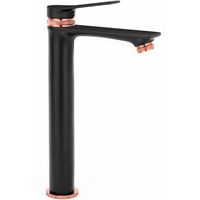 grifo de lavabo rea viral black-rose gold high