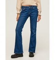 pepe jeans para mujer pl204167gw1 jeans new pimlico marino 2432 casual denim algodon organico sostenible