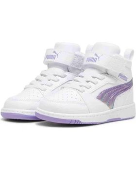 de PUMA ZAPATILLAS REBOUND V6 MID PARA NINOS UNISEX EN COLOR BLANCO
