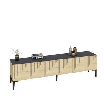 Mueble Tv Artemis Roble Zafiro Antracita