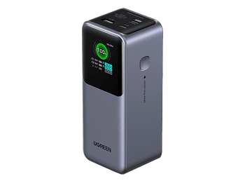 Batería externa - Ugreen UGR35524B, Universal, 2xUSB-C, 1x USB-A, 130 W, 20000 mAh, Gris