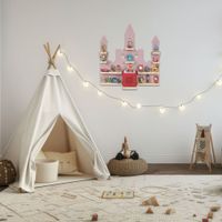 estanteria de pared tablero mdf madera de pino melamina rosa