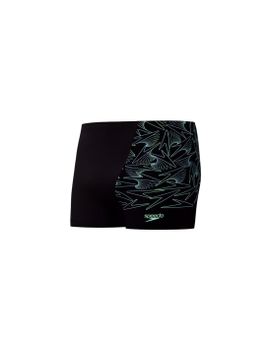 Bañador Speedo Hyperboom V-Cut Aquashort Hombre Negro/Verde