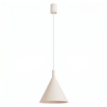 Lámpara colgantes beige acero alt. 140 cm