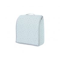 cama portatil con espuma viscoelastica 2en1 dots azul