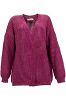 cardigan abierto con lurex red xs