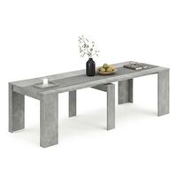 mesa consola extensible 50-235x90 cm denis cemento 51 x 78 x 90 cm