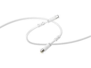 Cable coaxial - ISY ISA-9025, 3 metros, 100 dB, Blanco
