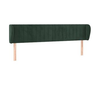 Vidaxl cabecero de terciopelo verde oscuro 183x23x78/88 cm