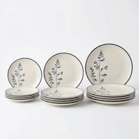 vajilla completa 12 piezas porcelana premium para 4 personas vajilla asami decorada forma coupe apta