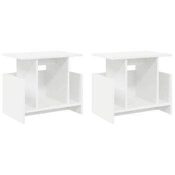 Soporte De Tv 2 Uds. Madera De Ingeniería Vidaxl