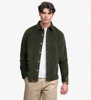 superdry para hombre m4011188a sobrecamisa verde xl casual pana manga larga
