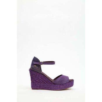 La Valeta Alpargatas Charlene Peep Toe Morado para mujer