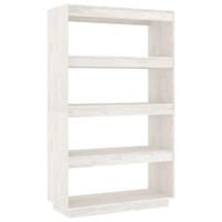estanteriadivisor espacios madera pino blanco 80x35x135 cm