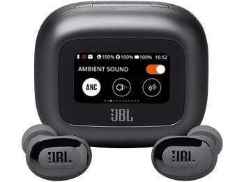 Auriculares True Wireless - JBL Live Buds 3, 40 h Autonomía, Conexión Multipunto, IP55, Cancelación de ruido, Sonido Espacial, Negro