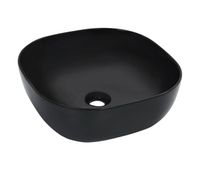 vidaxl lavabo 425x425x145 cm ceramica negro