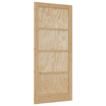 Puerta Interior Natural 93 X 211 Cm Madera Contrachapada Vidaxl