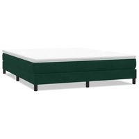 cama matrimonial  cama para adultos  cama box spring sin colchon terciopelo verde oscuro 180x210 cm