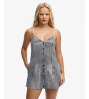superdry para mujer w8012138a mono gingham cami marino xs casual algodon
