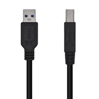 aisens cable usb 30 impresora tipo am-bm negro 30m