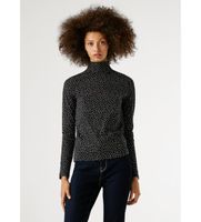 pepe jeans para mujer pl5000094 camiseta bibi negro m casual algodon manga larga