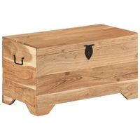 cofre de almacenamiento de madera de acacia maciza vidaxl