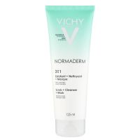 vichy normaderm 3-in-1 cleansing  scrub  mask 125ml