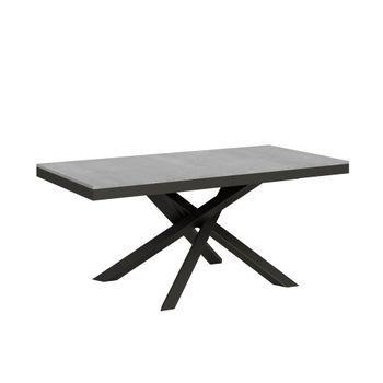 Mesa Extensible 90x180/284 Cm Volantis Evolution Cemento Estructura Antracita