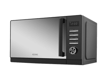 Microondas con grill - Koenic KMWG 2322 DB, Potencia 900 W, 5 potencias, 8 programas automáticos, 23 l, Negro
