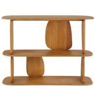 estanteria de 3 baldas de madera maciza de mango