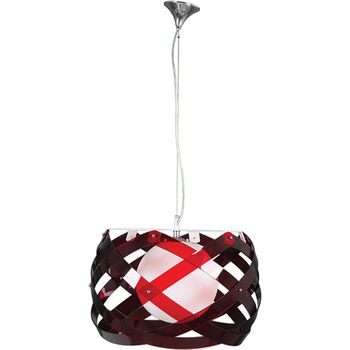 Colgante acuario mediano 1xe27 al.reg.xd.53cm rojo/blanco