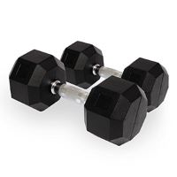 cannon juego pesas gimnasio hexagonales de caucho 1 a 20 kg mancuernas de entrenamiento fitness y musculacion de hombre y mujer