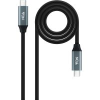 nanocable cable usb-c 32 gen2x2 machomacho 1m negro