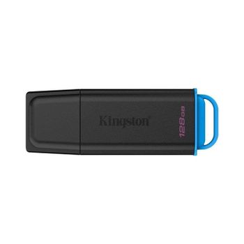 Unidad flash Kingston DataTraveler Exodia 128GB USB 3.2 Gen 1 Negro Azul