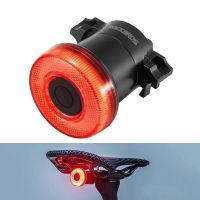 rockbros bl-s1 sensor de freno inteligente luz trasera de bicicleta 400 mah carga type-c impermeable ipx7 luz trasera de