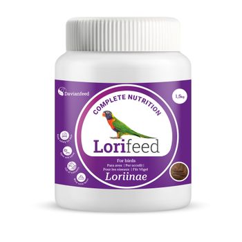Lorifeed - Néctar Loris Completo 1,4 kg - Nutrición para Aves Nectarívoras - Composición Natural - Excelencia y Bienestar Digestivo de Alta Calidad - Davianfeed