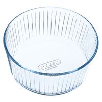 molde souffle vidrio borosilicato 21x21x10 cm