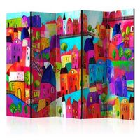 biombo - rainbow-hued town ii 225x172 cm