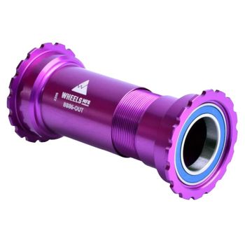 Wheels Manufacturing BB86 Threaded ABEC-3 Bearings For 24mm Cranks Purple