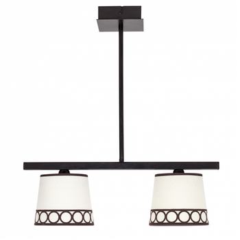Lampara Dalia Beige/marrón 50x15