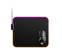 alfombrilla gaming steelseries prism  tela  talla m  rgb