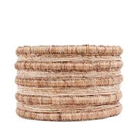 cesta hierba marina bazar bizar chungu tejida a mano 70cm - natural